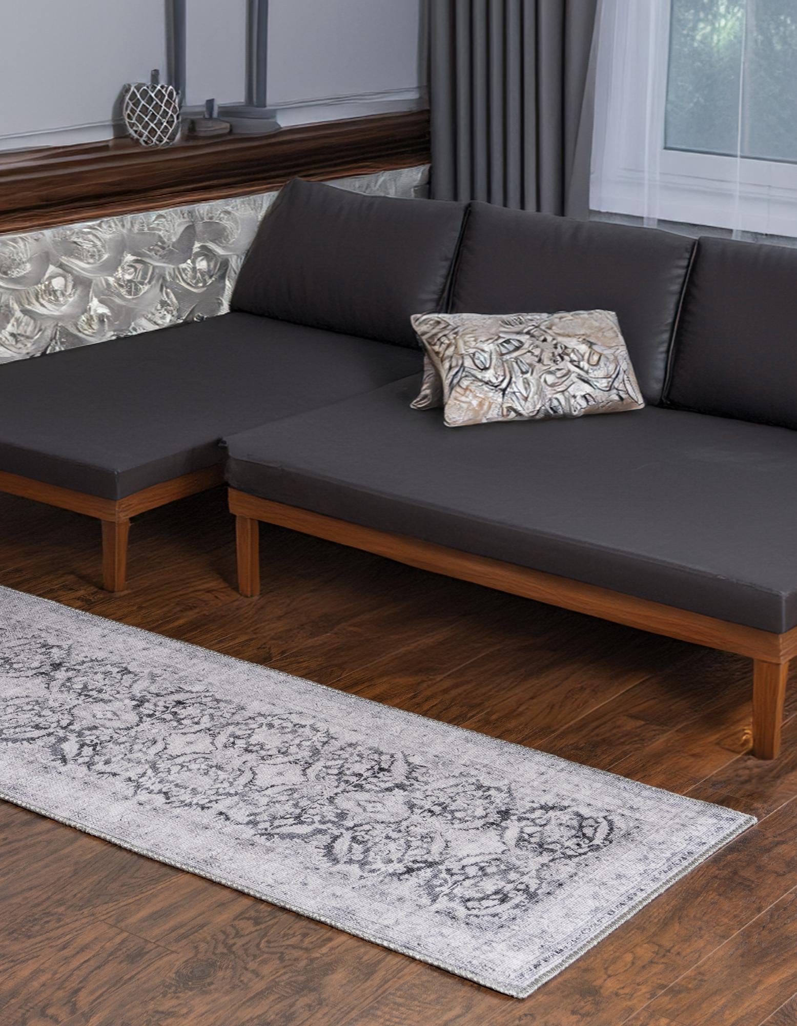 2' 6 x 12' Washable Timeless Runner Rug
