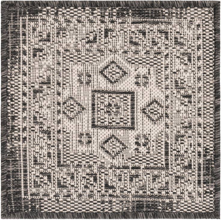 Detail image of 1' 4 x 1' 4 Easy-Clean Aztec Indoor / Outdoor Sample Rug