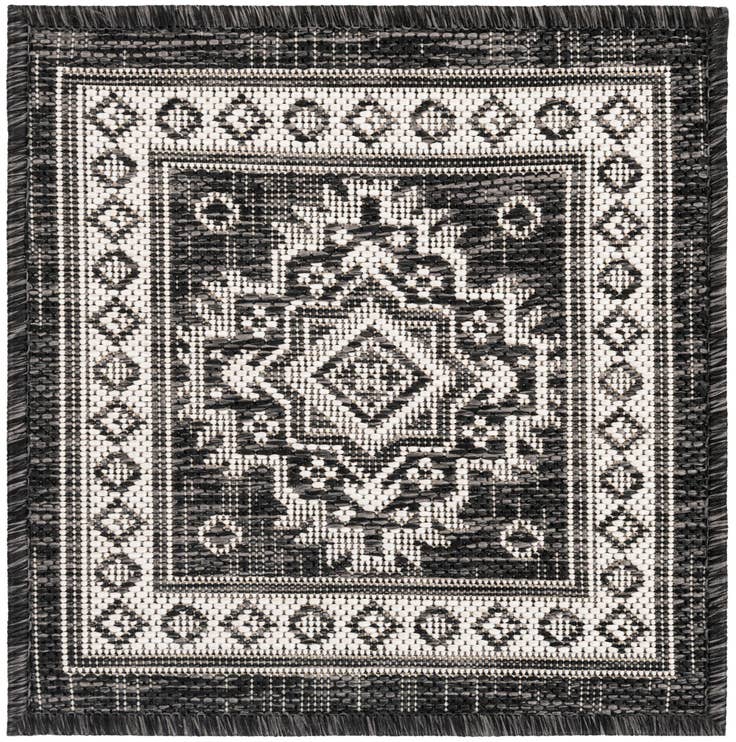 Detail image of 1' 4 x 1' 4 Easy-Clean Aztec Indoor / Outdoor Sample Rug