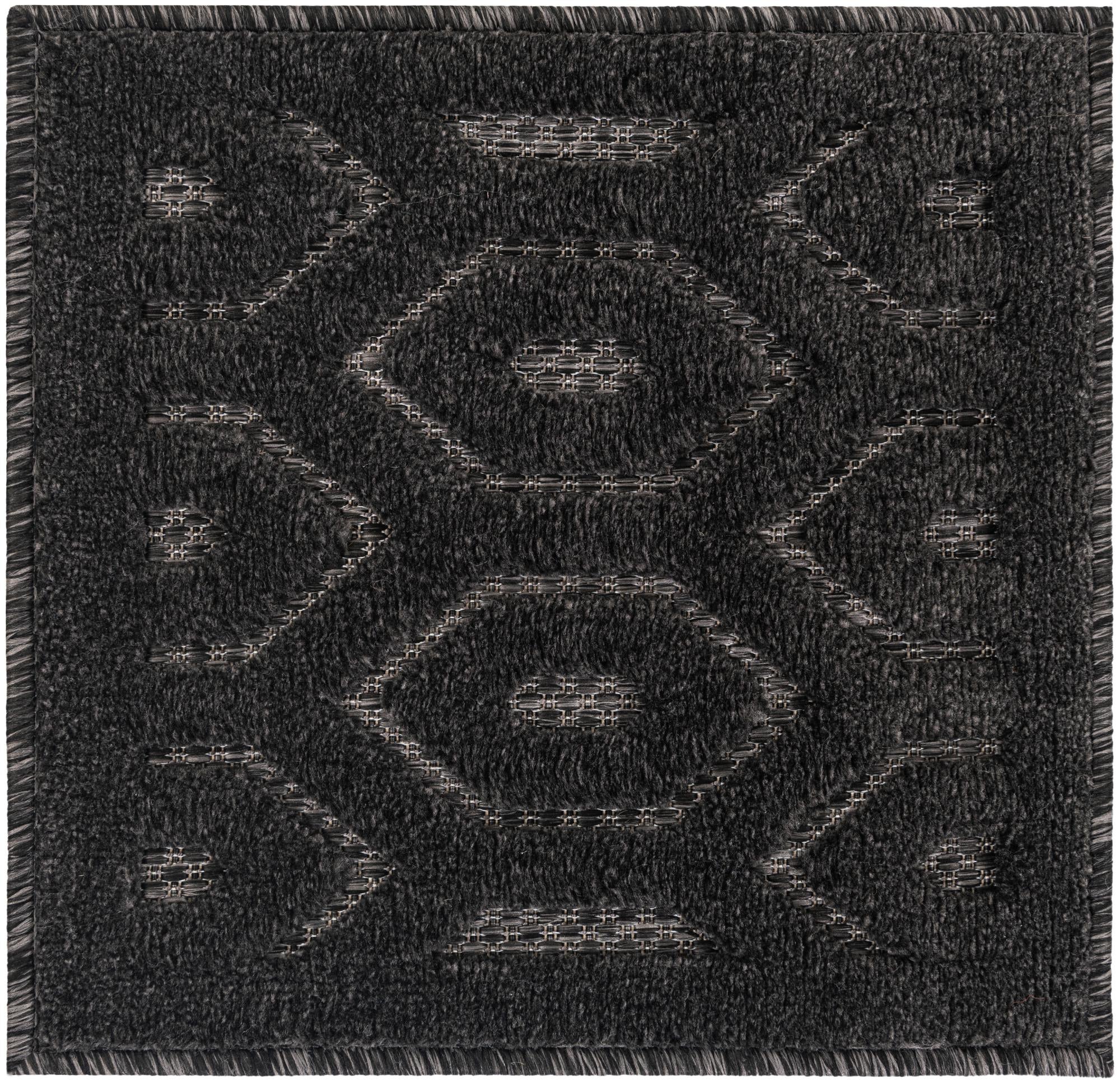 1' 4 x 1' 4 Easy-Clean Trellis Textured Indoor / Outdoor Sample Rug
