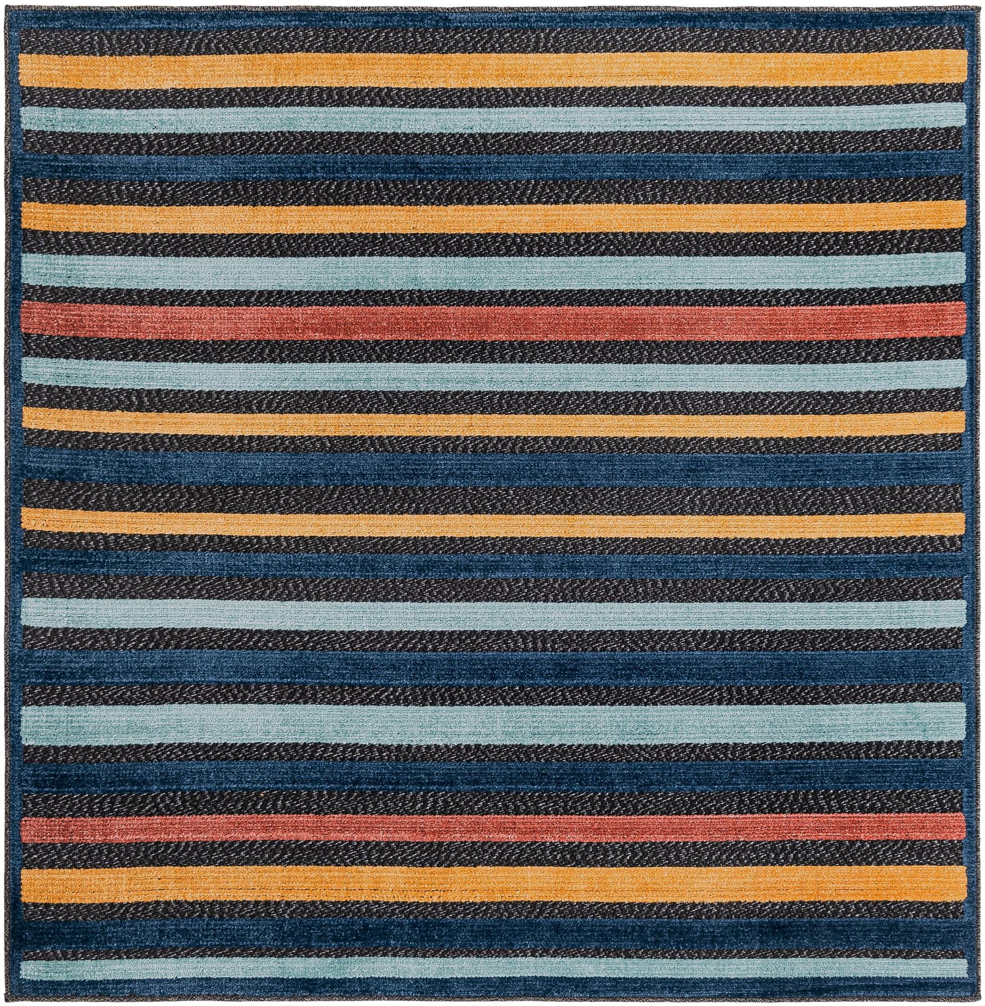 5' 3 x 5' 3 Easy-Clean Belize Indoor / Outdoor Square Rug
