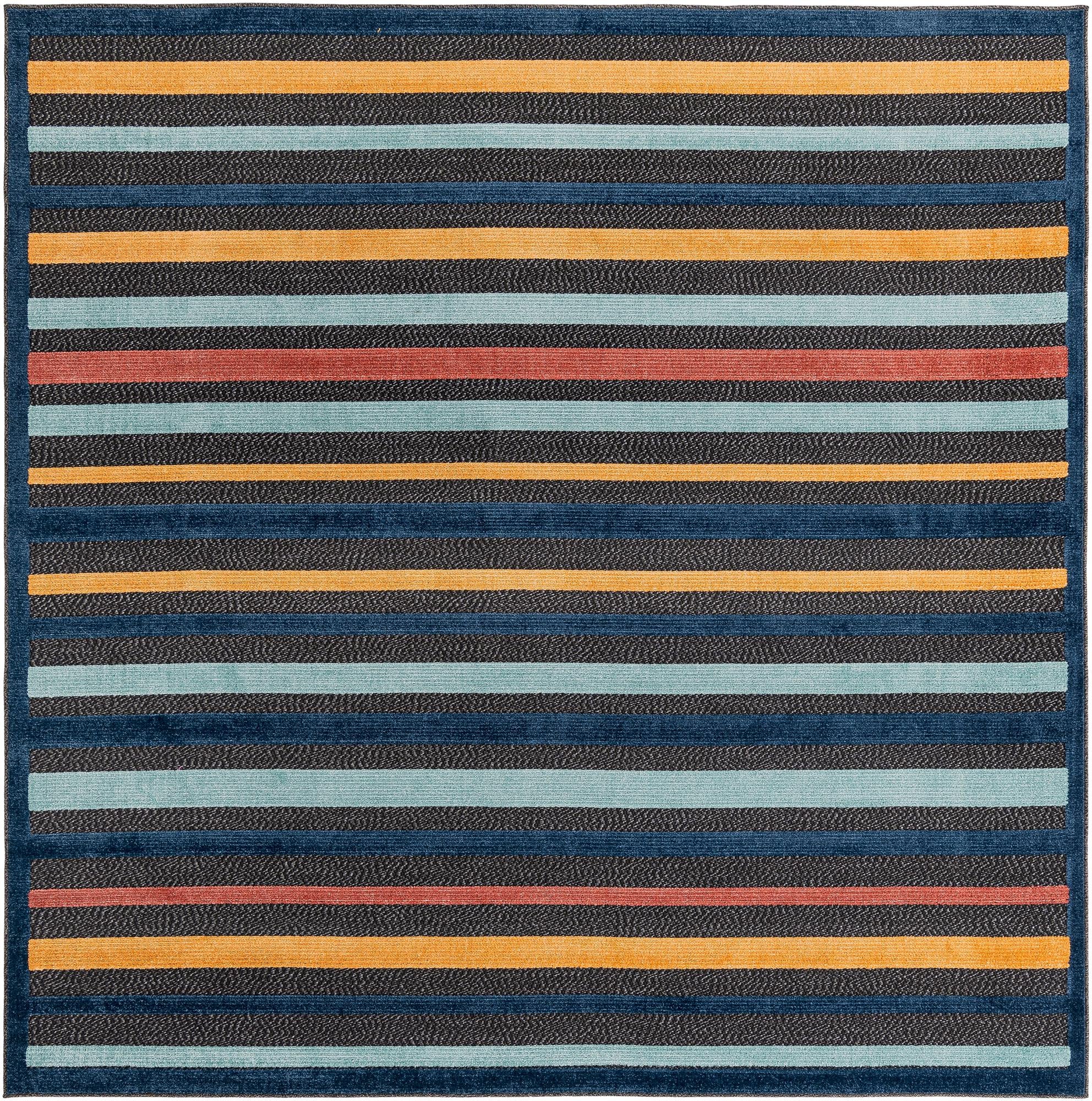 7' 10 x 7' 10 Easy-Clean Belize Indoor / Outdoor Square Rug