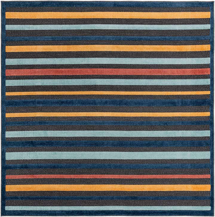 7' 10 x 7' 10 Easy-Clean Belize Indoor / Outdoor Square Rug