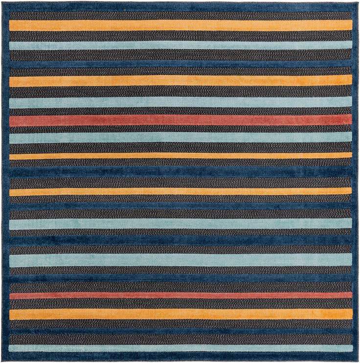 Detail image of 7' 10 x 7' 10 Easy-Clean Belize Indoor / Outdoor Square Rug
