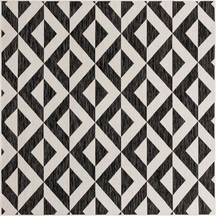 Detail image of 7' 10 x 7' 10 Easy-Clean Jill Zarin Napa Indoor / Outdoor Square Rug