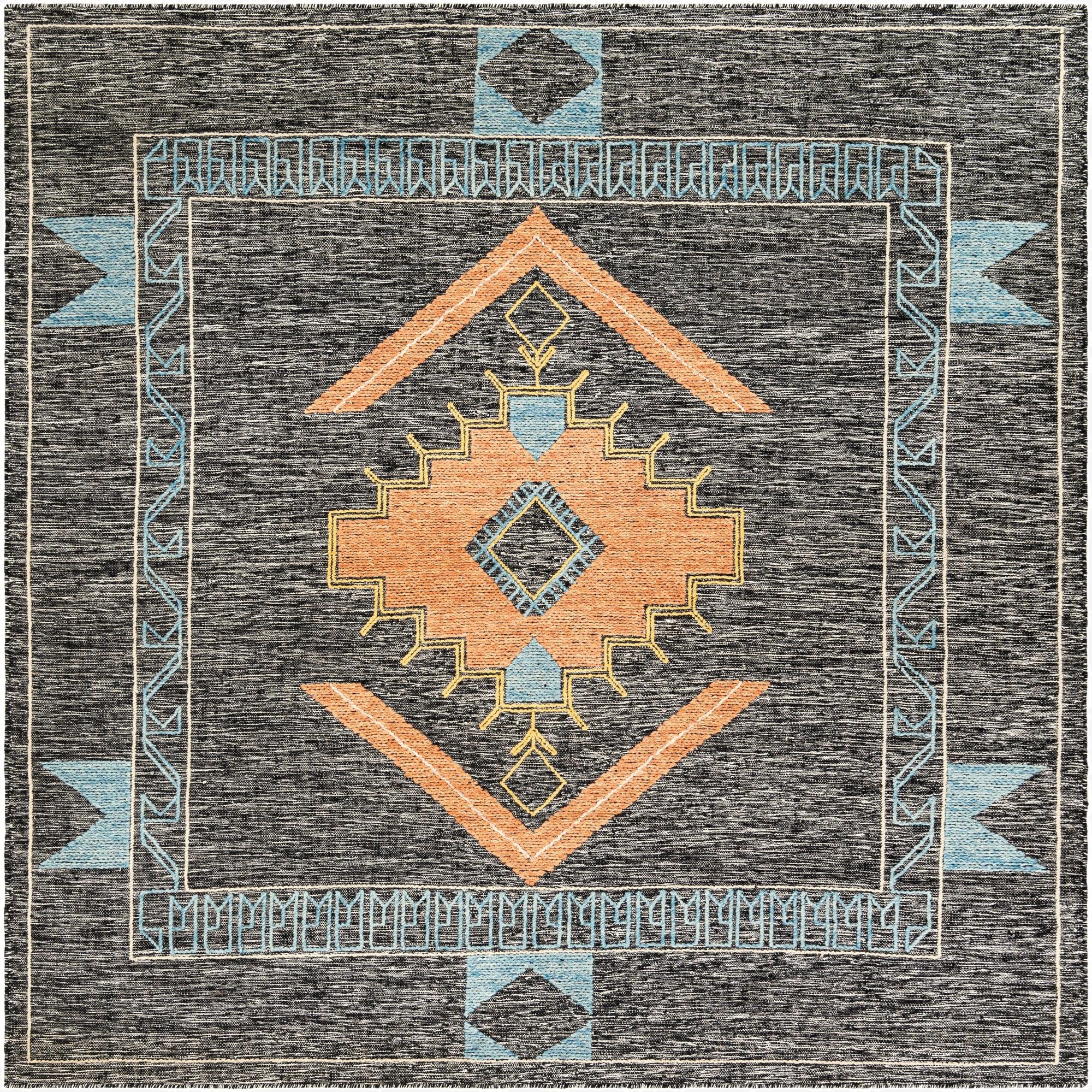 240cm x 240cm  Hand Woven Kilim Wool Square Rug