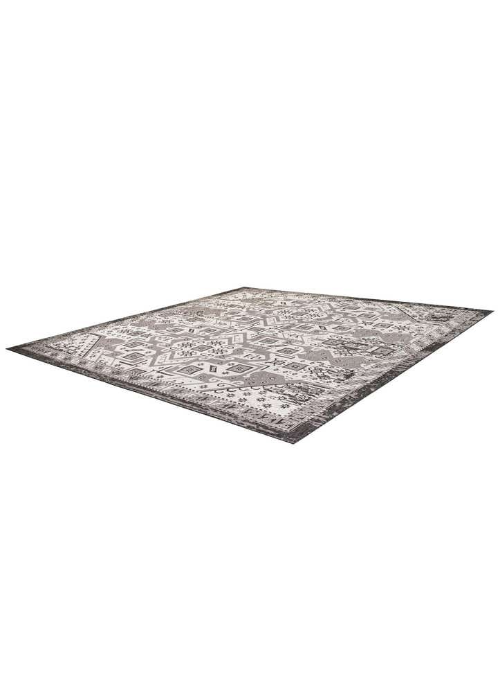 13' x 13' Easy-Clean Aztec Indoor / Outdoor Square Rug