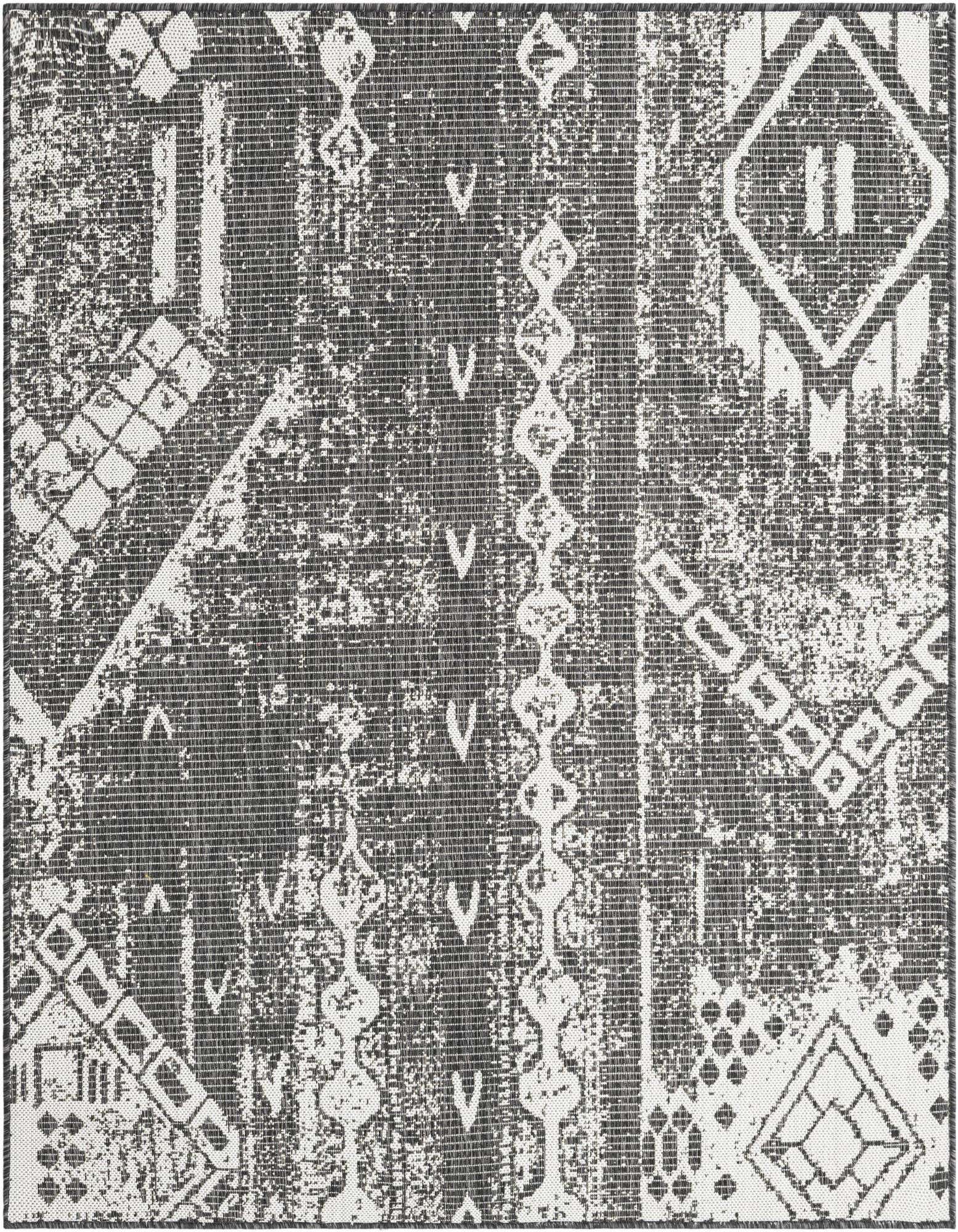5' 3 x 5' 3 Easy-Clean Bohemian Indoor / Outdoor Square Rug