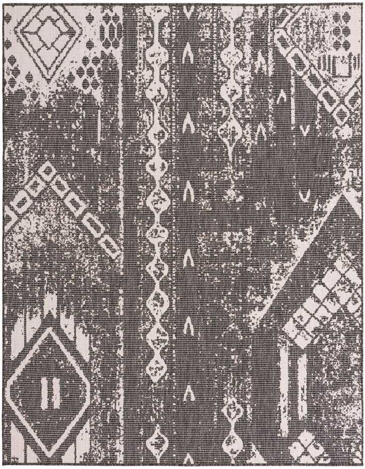 Detail image of 7' x 7' Easy-Clean Bohemian Indoor / Outdoor Square Rug