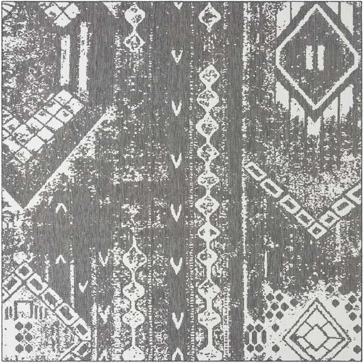 10' 8 x 10' 8 Easy-Clean Bohemian Indoor / Outdoor Square Rug