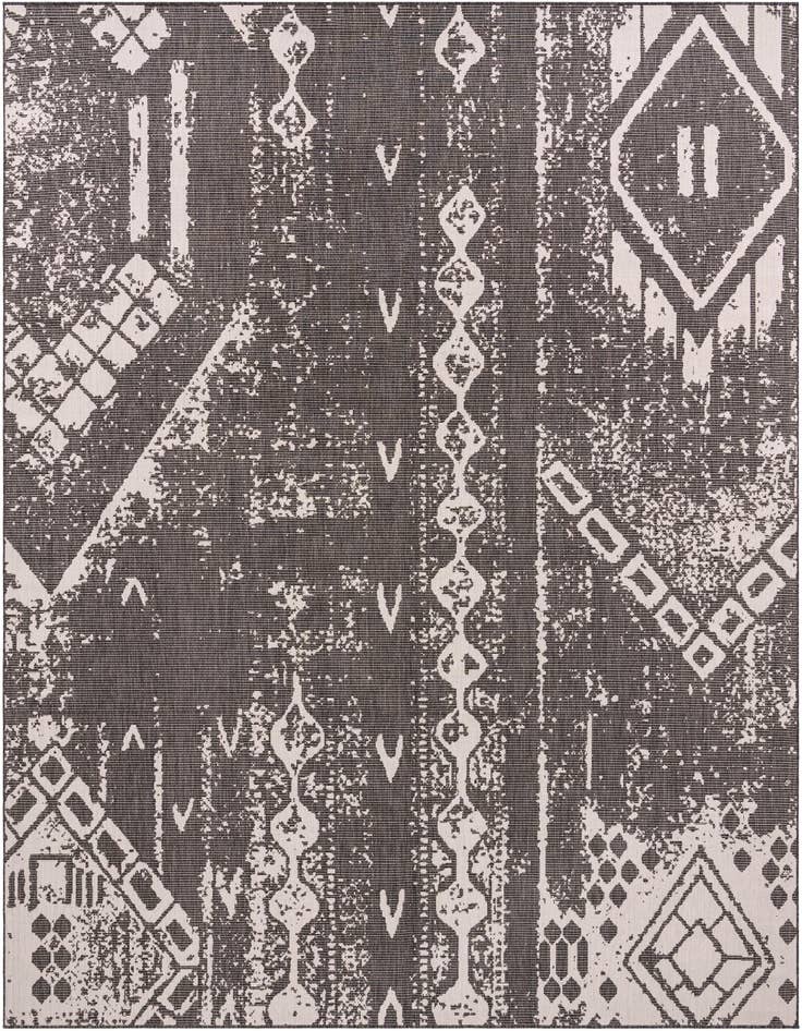 Detail image of 13' x 13' Easy-Clean Bohemian Indoor / Outdoor Square Rug