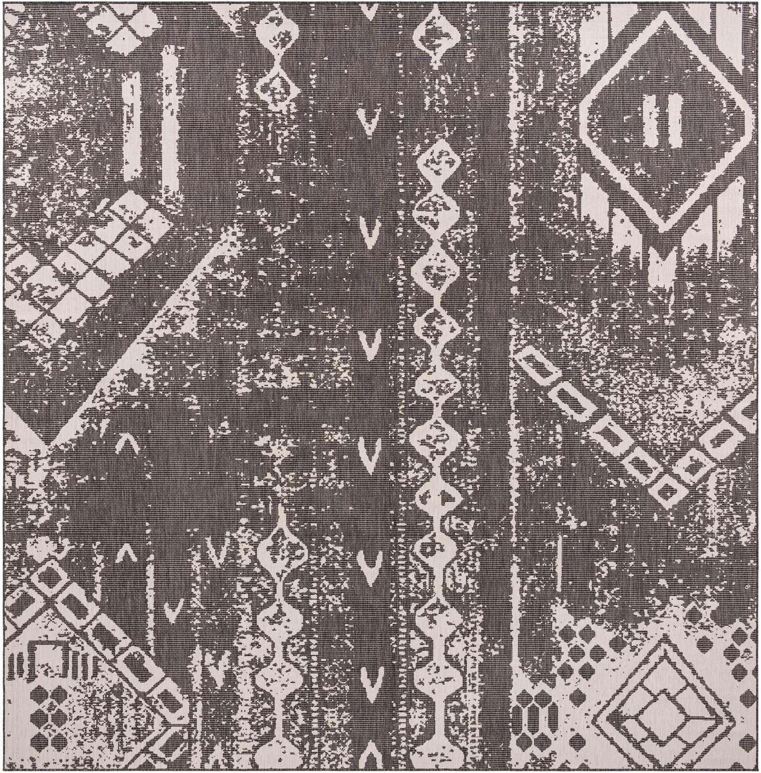 13' x 13' Easy-Clean Bohemian Indoor / Outdoor Square Rug