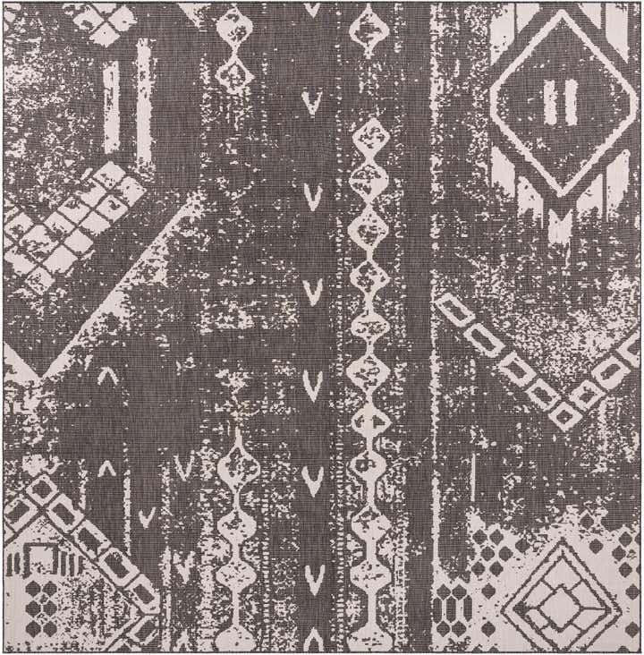 13' x 13' Easy-Clean Bohemian Indoor / Outdoor Square Rug