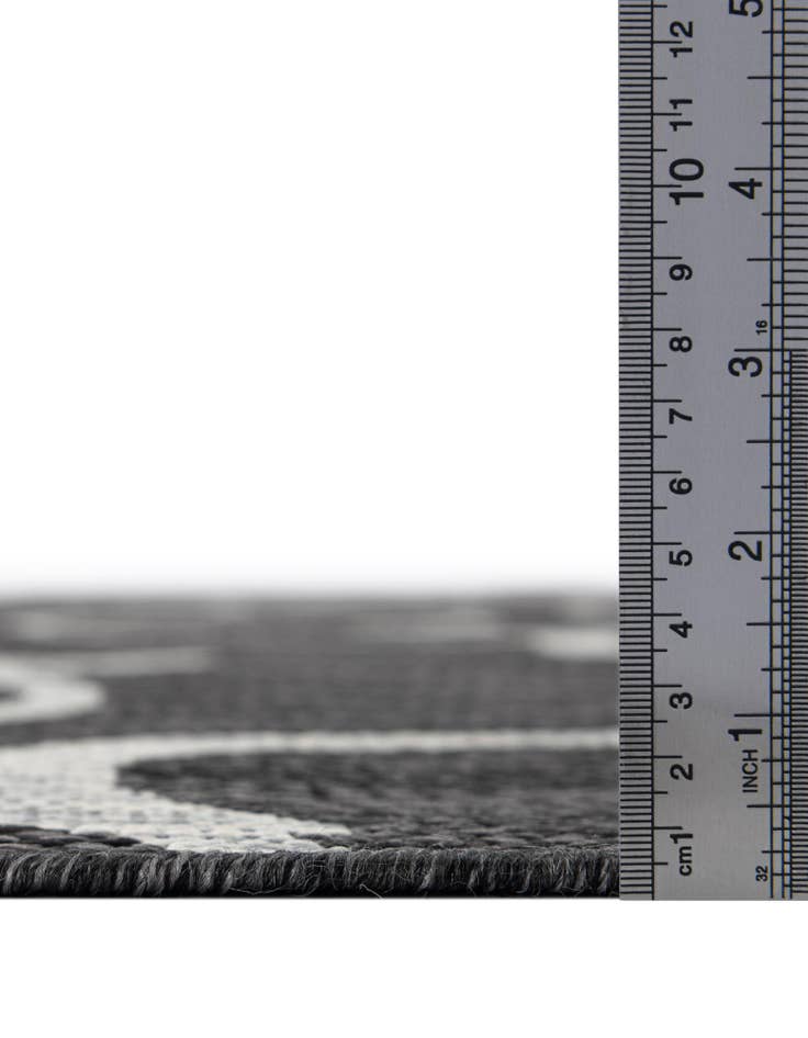 Detail image of 13' x 13' Easy-Clean Botanical Indoor / Outdoor Square Rug