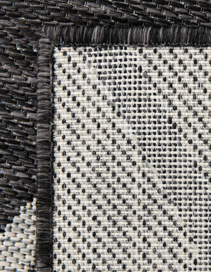Detail image of 13' x 13' Easy-Clean Botanical Indoor / Outdoor Square Rug