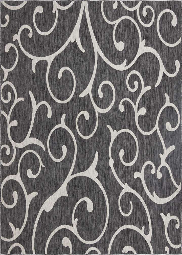 13' x 13' Easy-Clean Botanical Indoor / Outdoor Square Rug