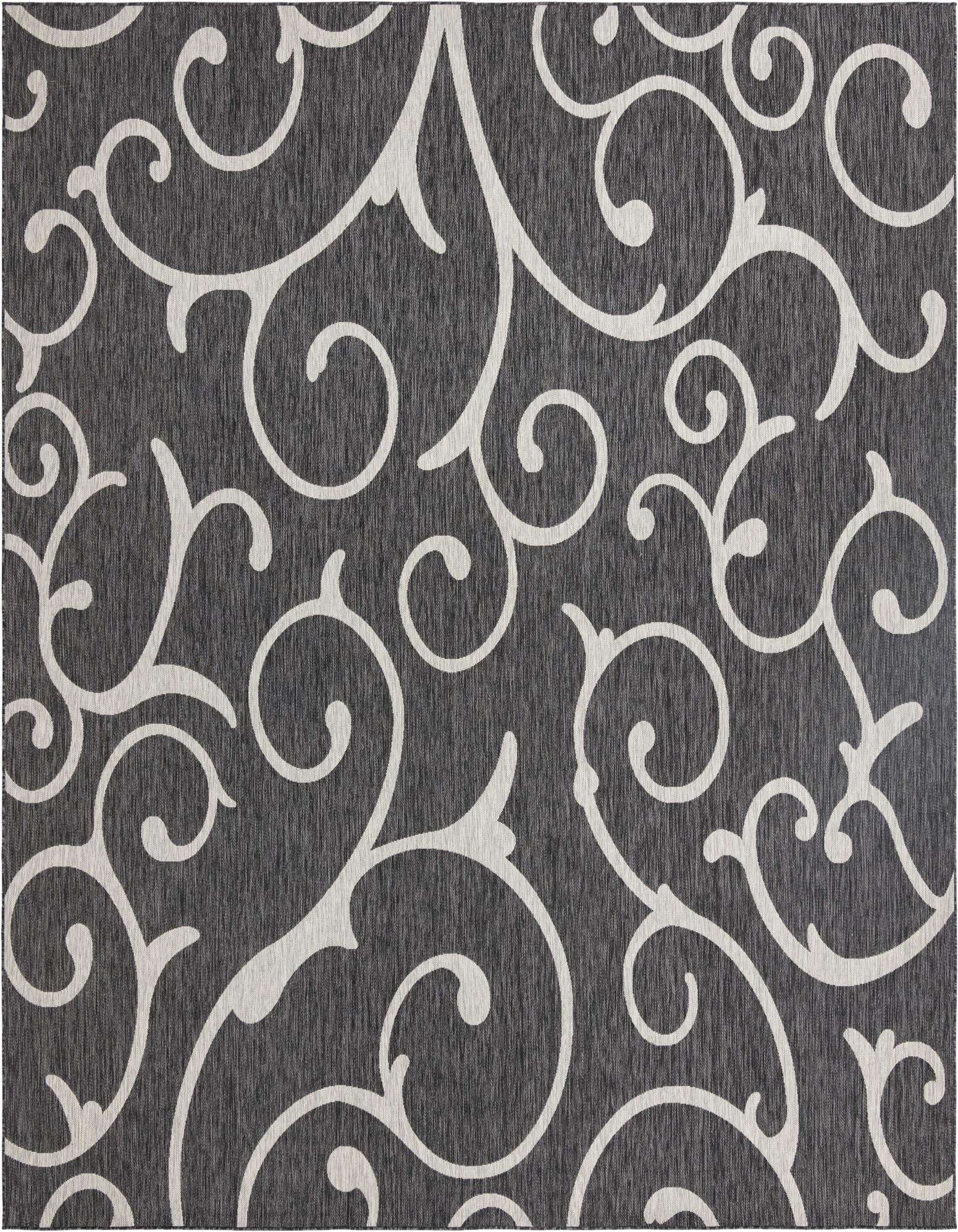 13' x 13' Easy-Clean Botanical Indoor / Outdoor Square Rug