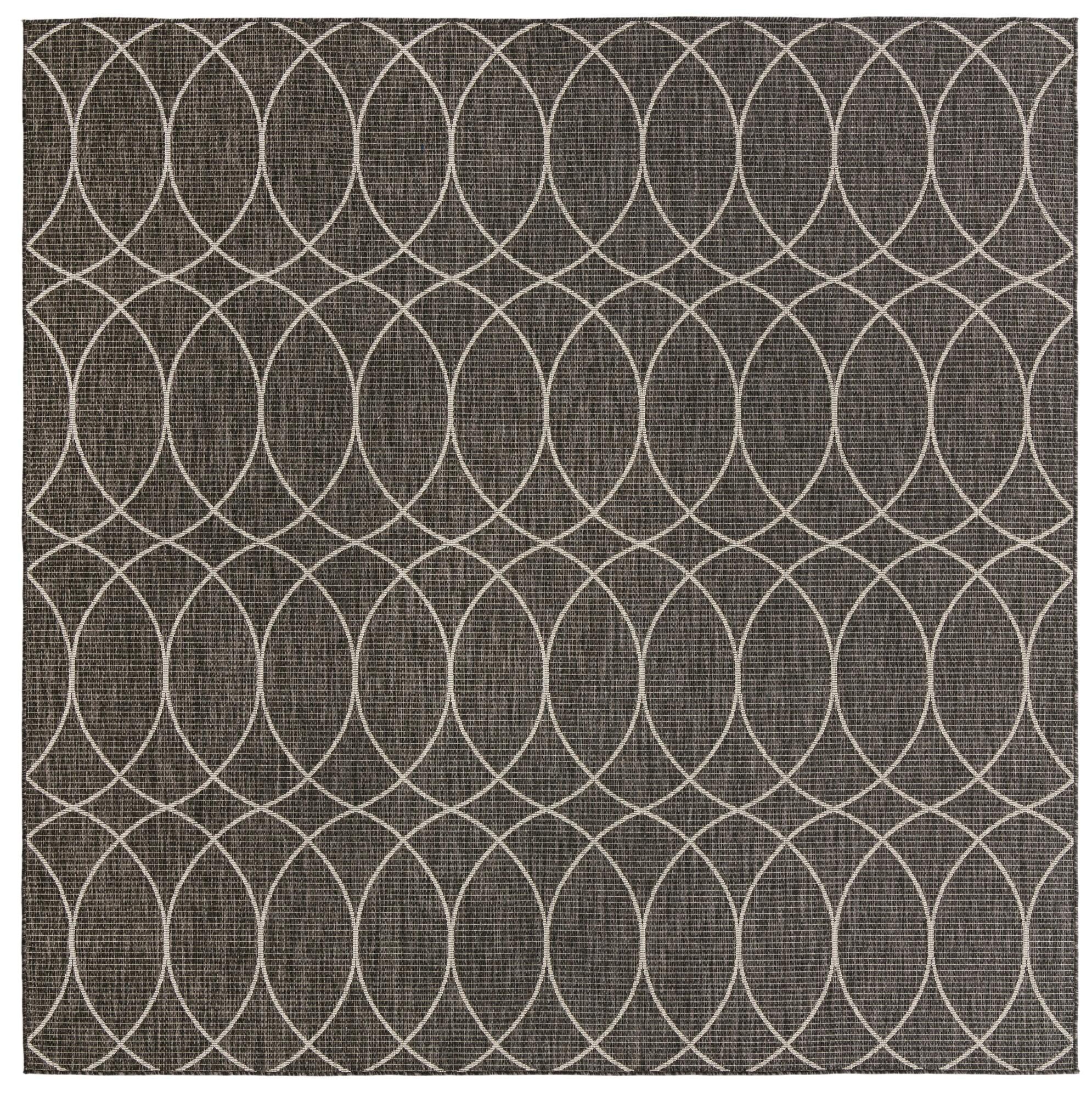 10' x 10' Easy-Clean Lattice Indoor / Outdoor Square Rug