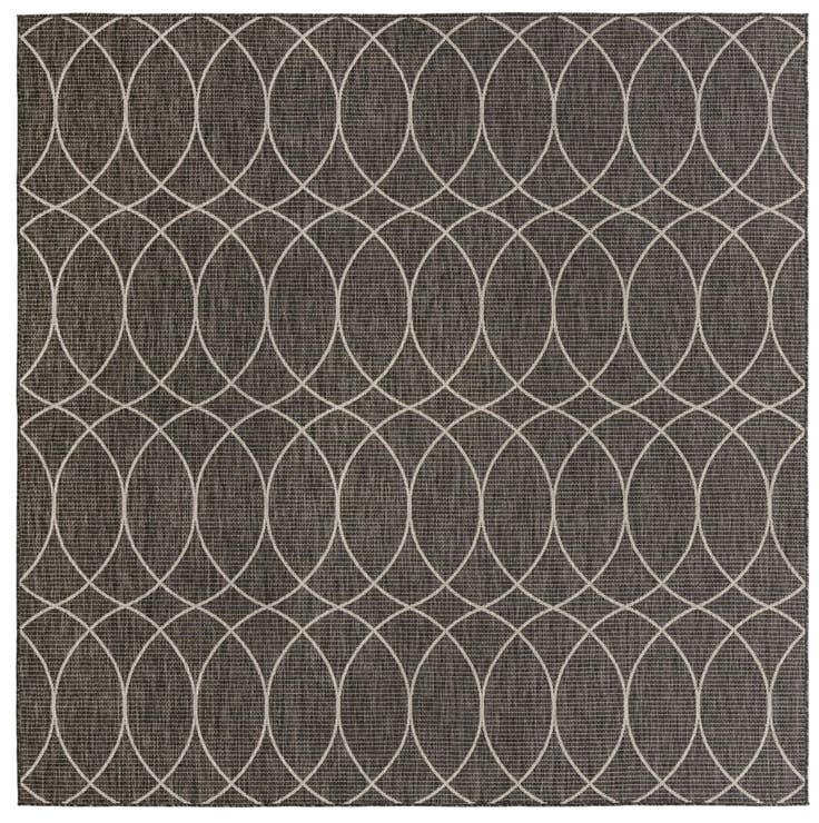 Detail image of 10' x 10' Easy-Clean Lattice Indoor / Outdoor Square Rug
