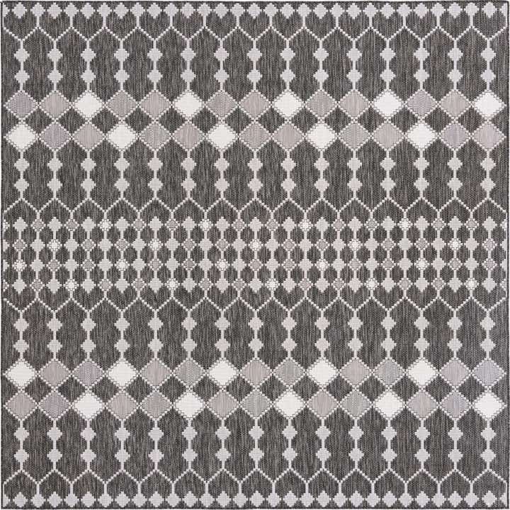 305cm x 305cm Leicht zu reinigen Lattice Innen- / Außenbereich Quadrat Teppich