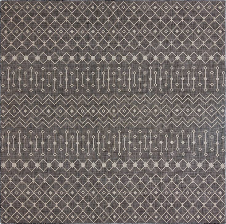 Detail image of 13' x 13' Easy-Clean Lattice Indoor / Outdoor Square Rug