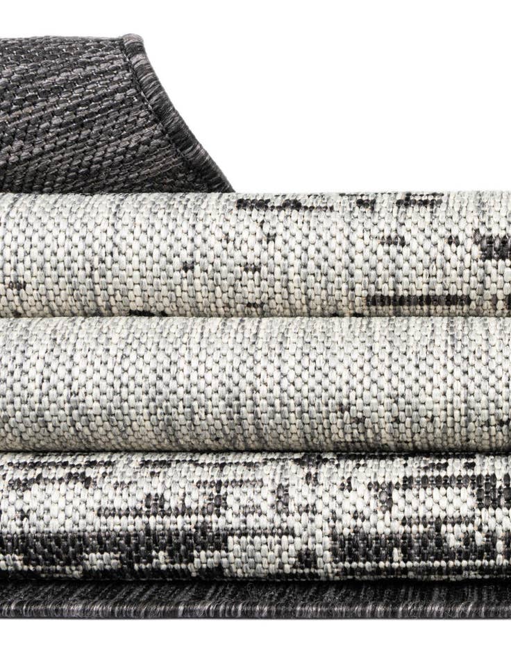 Detail image of 5' 3 x 5' 3 Easy-Clean Modern Indoor / Outdoor Square Rug