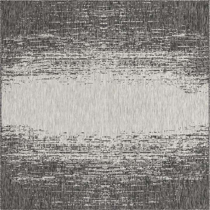 7' 10 x 7' 10 Easy-Clean Modern Indoor / Outdoor Square Rug