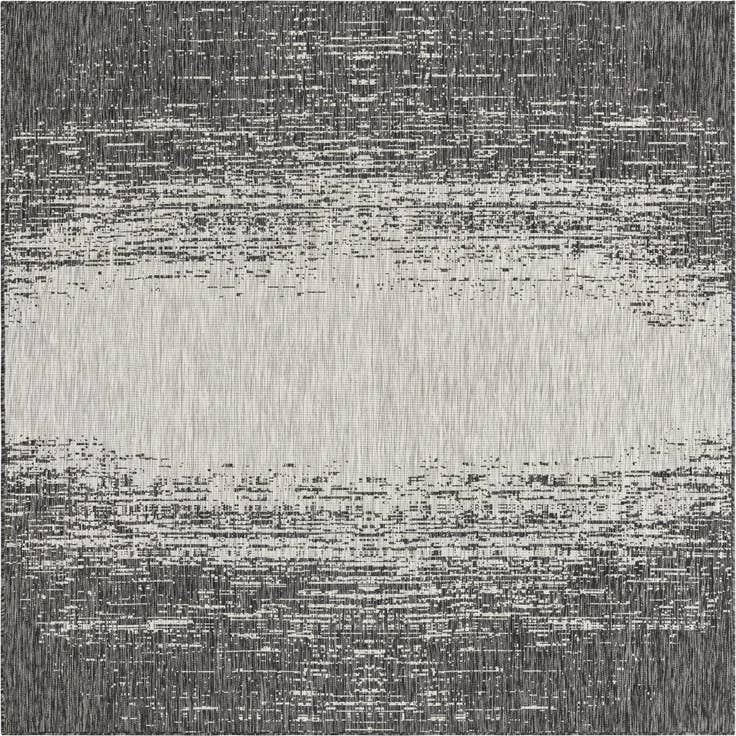 Detail image of 7' 10 x 7' 10 Easy-Clean Modern Indoor / Outdoor Square Rug