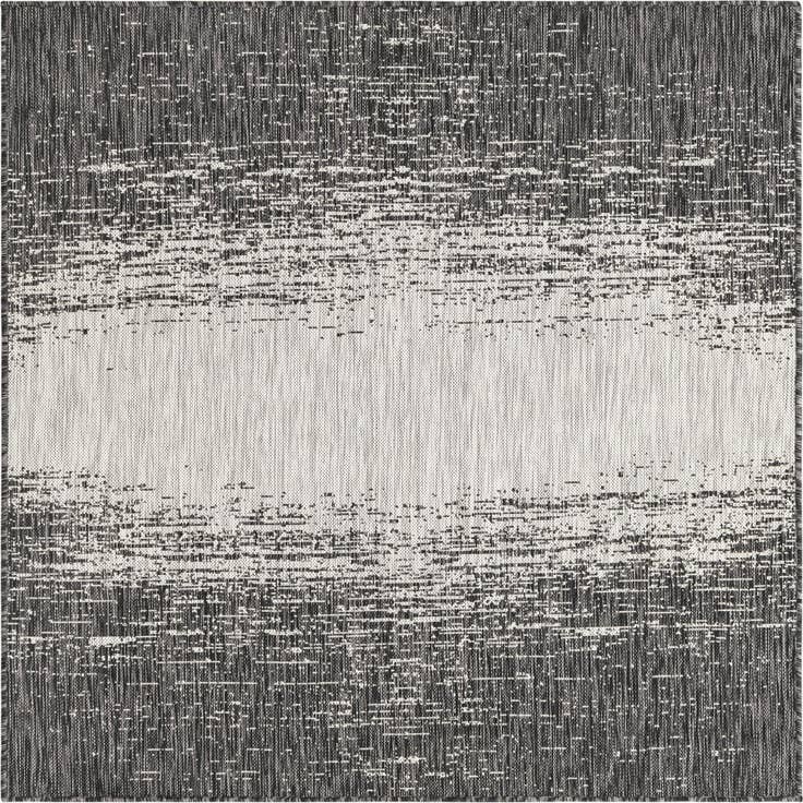 Detail image of 5' 3 x 5' 3 Easy-Clean Modern Indoor / Outdoor Square Rug