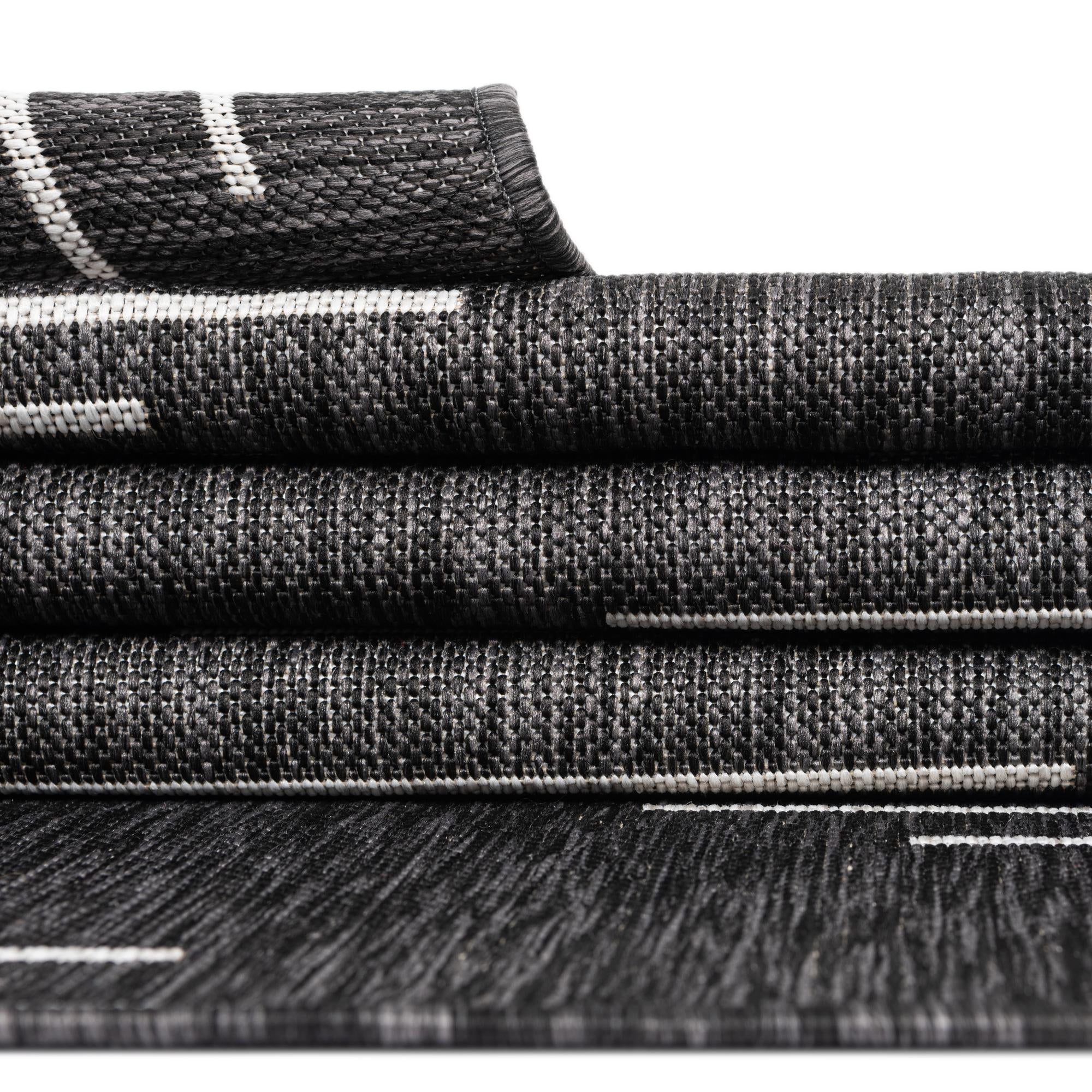 10' x 10' Easy-Clean Modern Indoor / Outdoor Square Rug