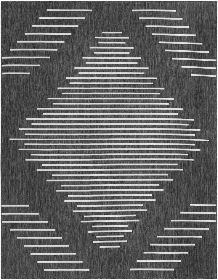 Detail image of 10' 8 x 10' 8 Easy-Clean Modern Indoor / Outdoor Square Rug