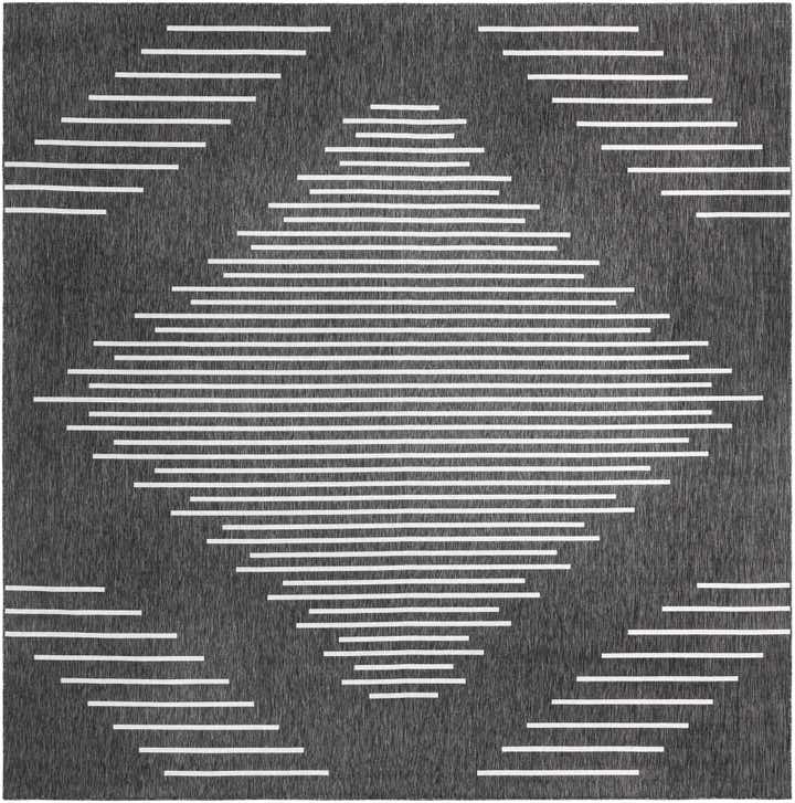 13' x 13' Easy-Clean Modern Indoor / Outdoor Square Rug
