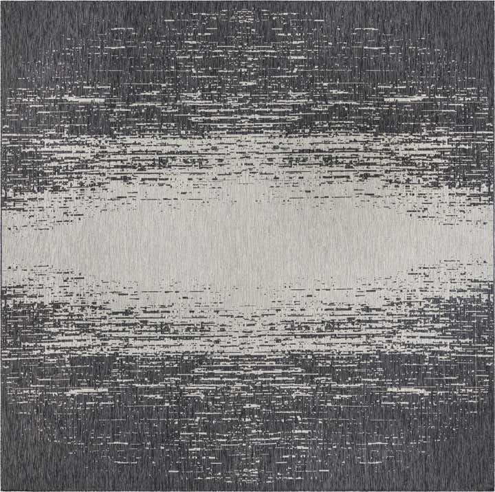 13' x 13' Easy-Clean Modern Indoor / Outdoor Square Rug