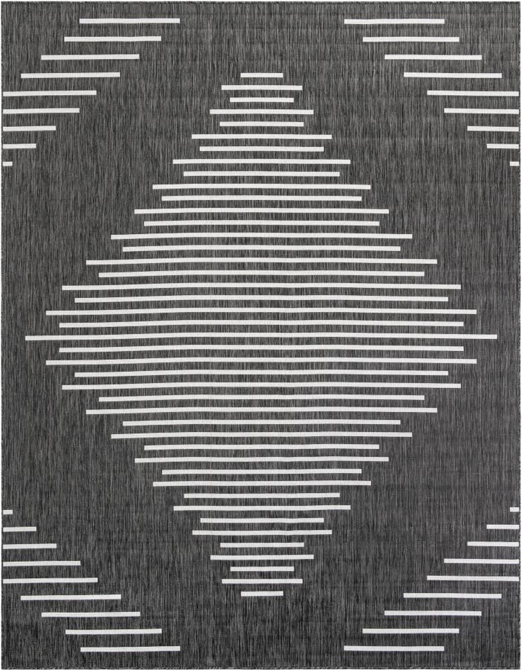 Detail image of 10' x 10' Easy-Clean Modern Indoor / Outdoor Square Rug