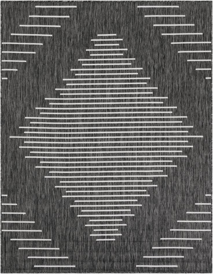 Detail image of 6' x 6' Easy-Clean Modern Indoor / Outdoor Square Rug
