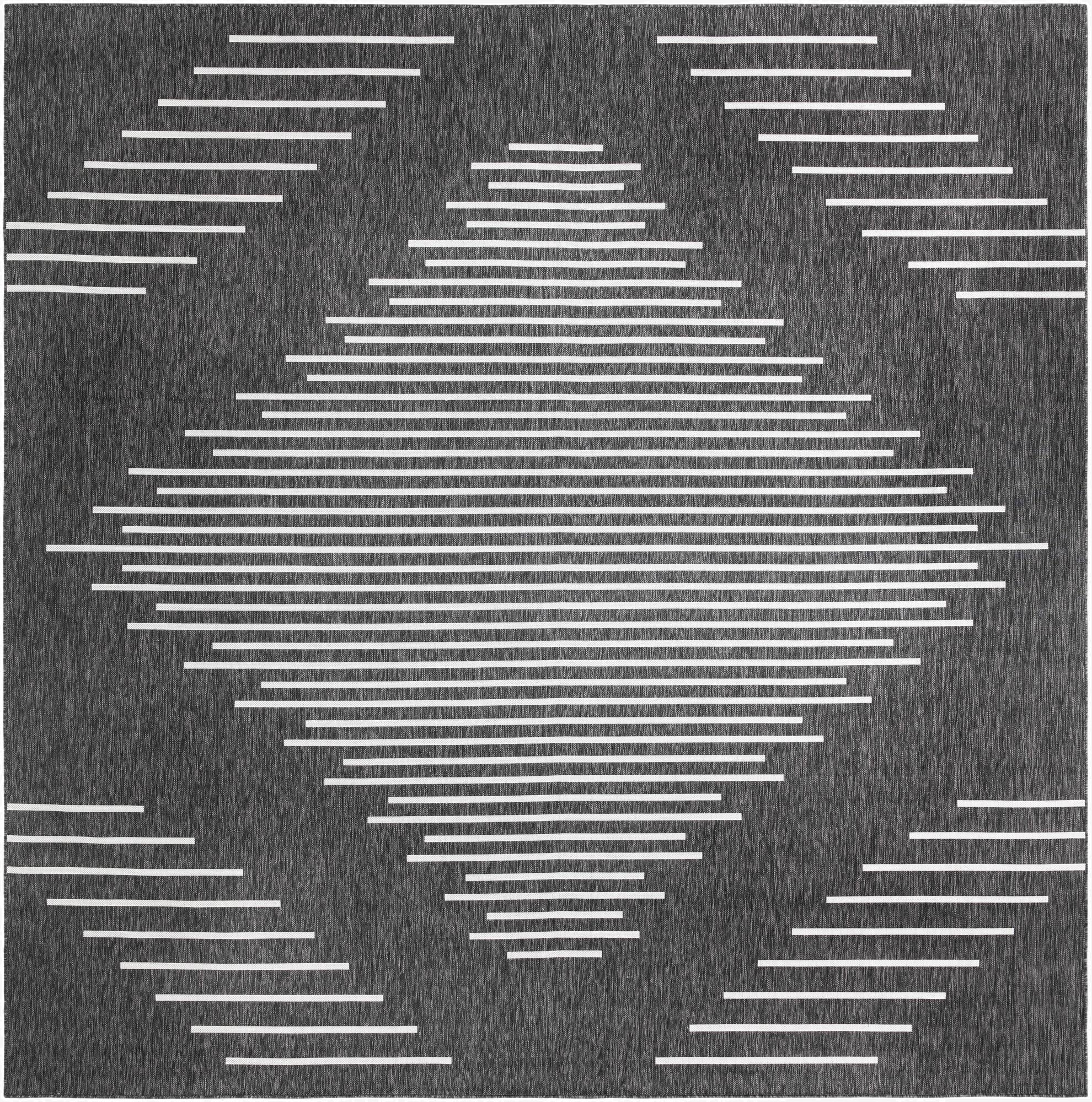 Primary image 13' x 13'  Washable Modern Indoor / Outdoor Square Rug