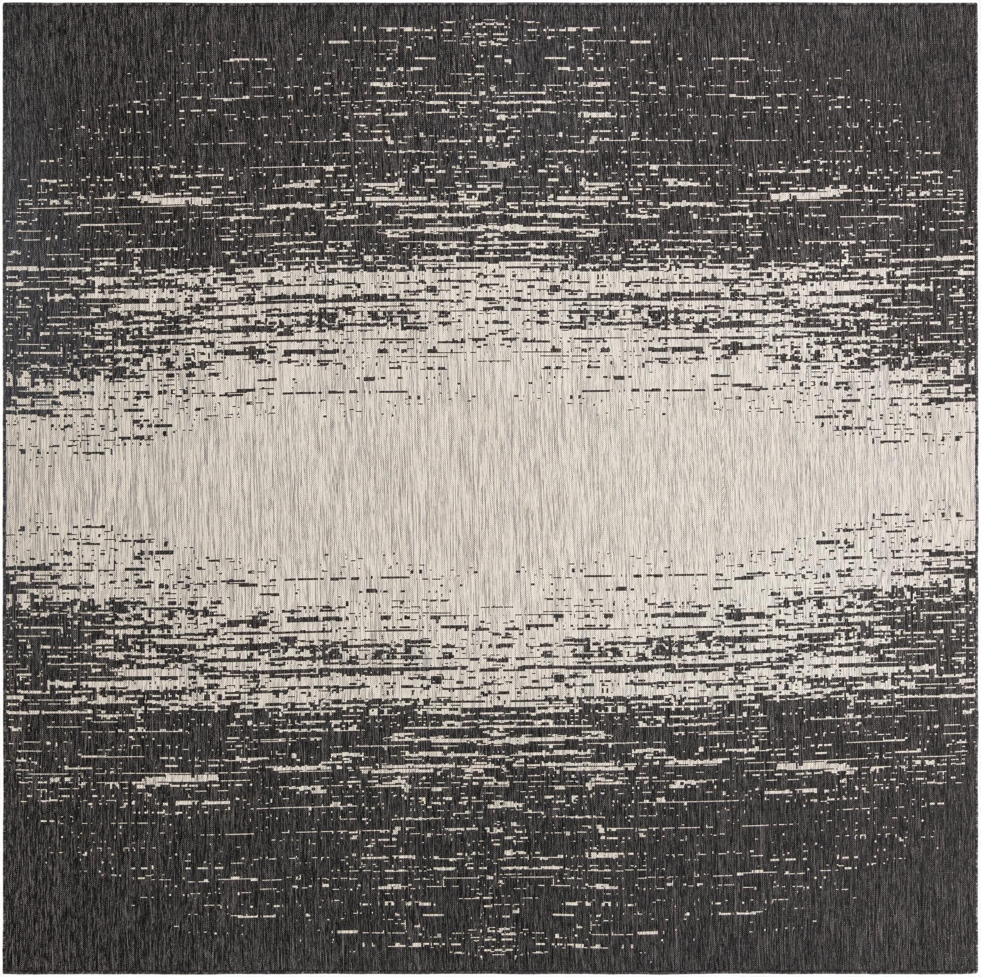 10' 8 x 10' 8  Washable Modern Indoor / Outdoor Square Rug