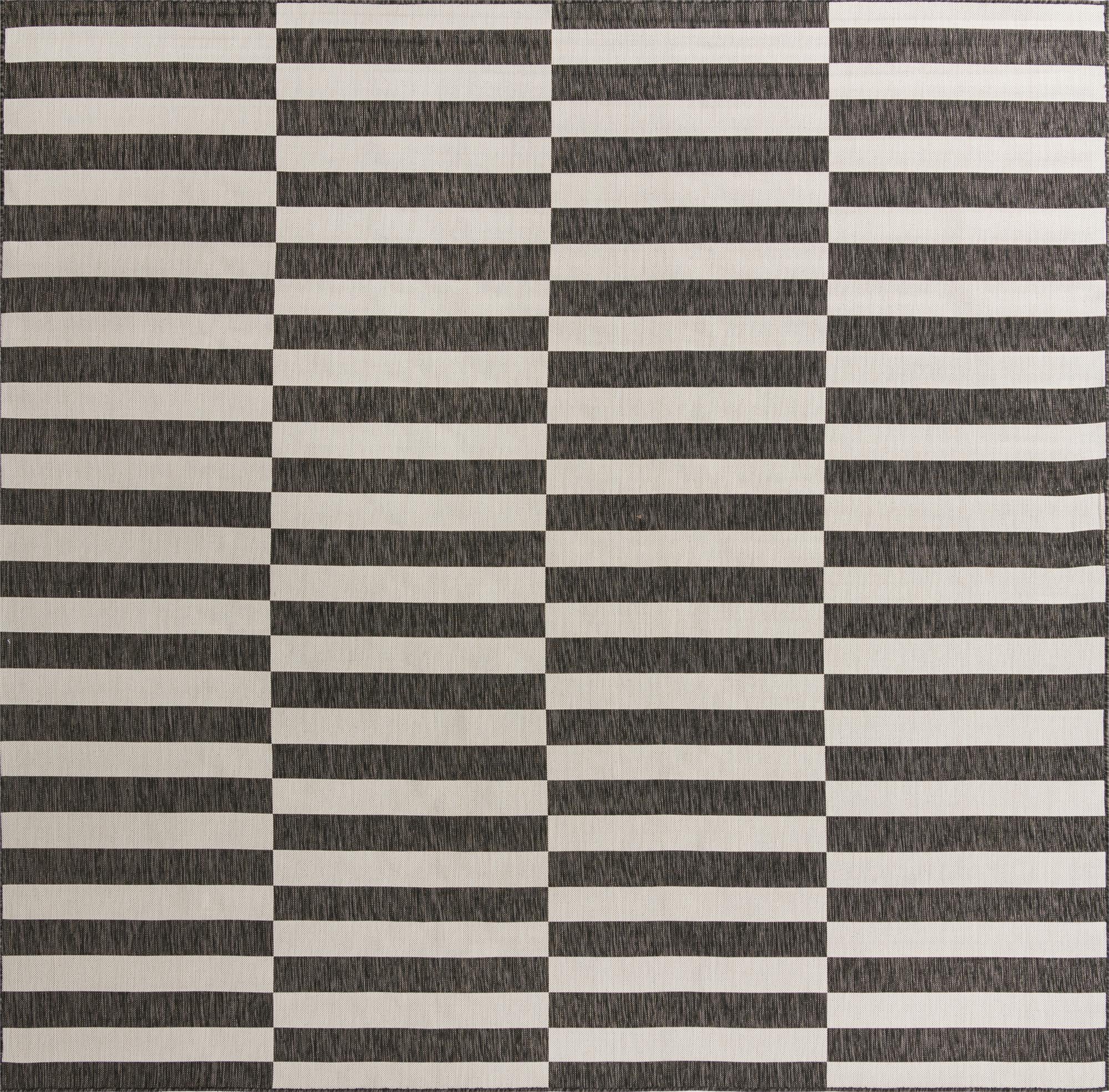 10' 8 x 10' 8 Easy-Clean Ribbon Indoor / Outdoor Square Rug