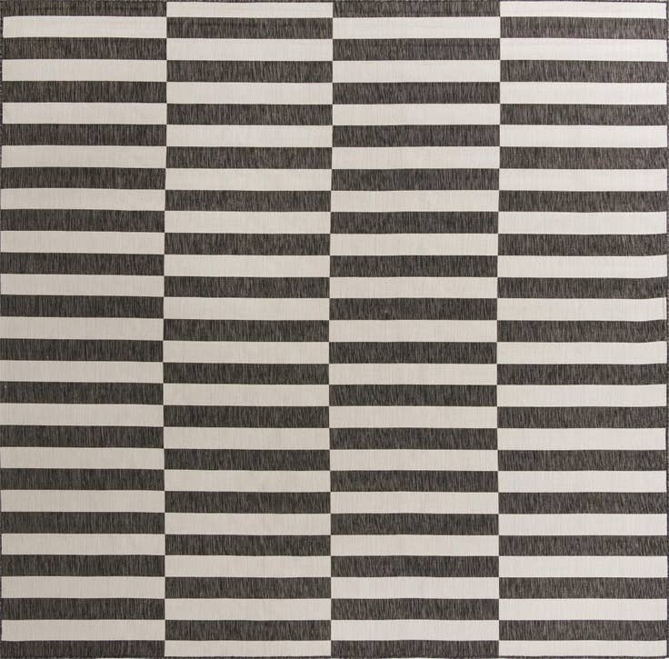 Detail image of 10' 8 x 10' 8 Easy-Clean Ribbon Indoor / Outdoor Square Rug