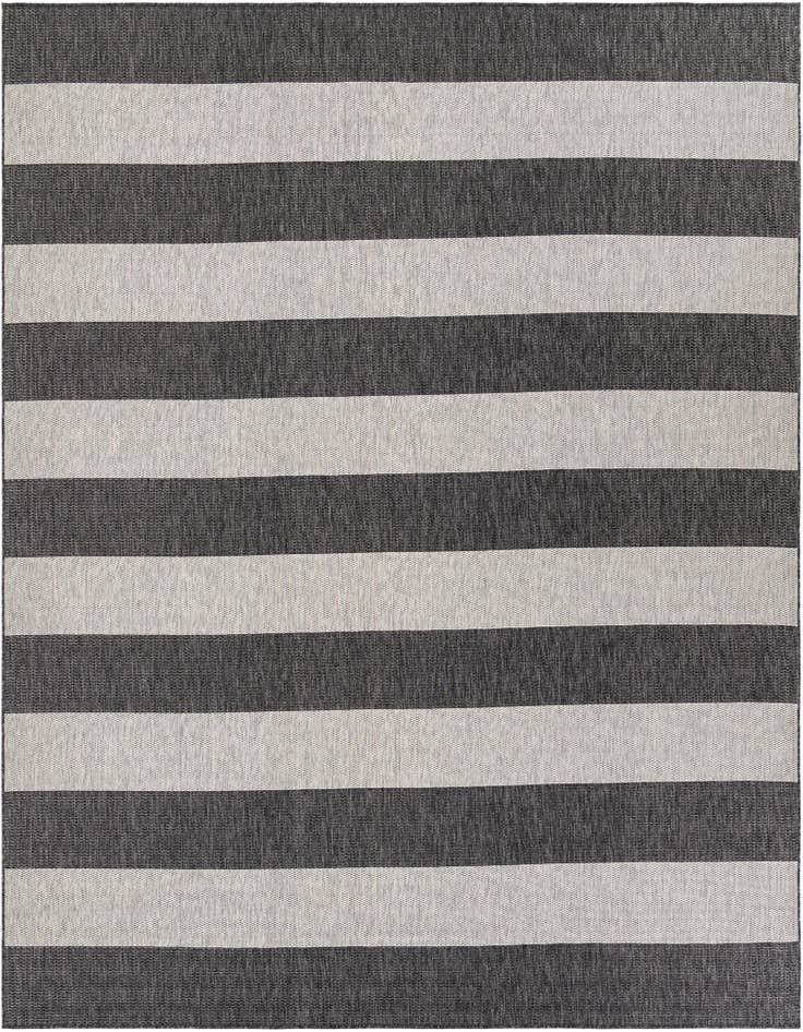 Detail image of 10' x 10' Easy-Clean Ribbon Indoor / Outdoor Square Rug