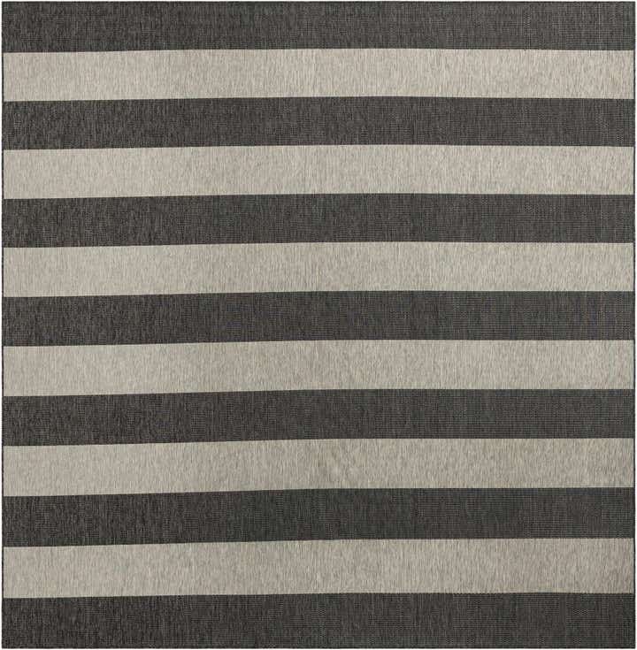 12' x 12' Easy-Clean Ribbon Indoor / Outdoor Square Rug