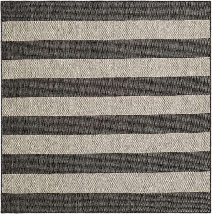 185cm x 185cm Easy-Clean Ribbon Indoor / Outdoor Square Rug