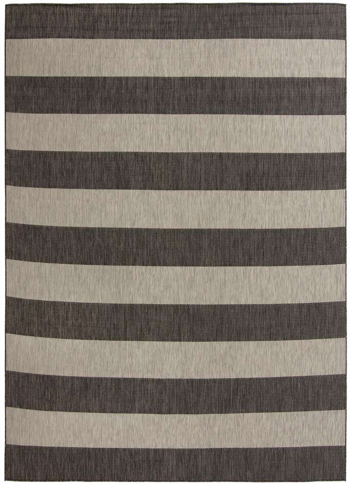 10' 8 x 10' 8 Easy-Clean Striped Indoor / Outdoor Square Rug
