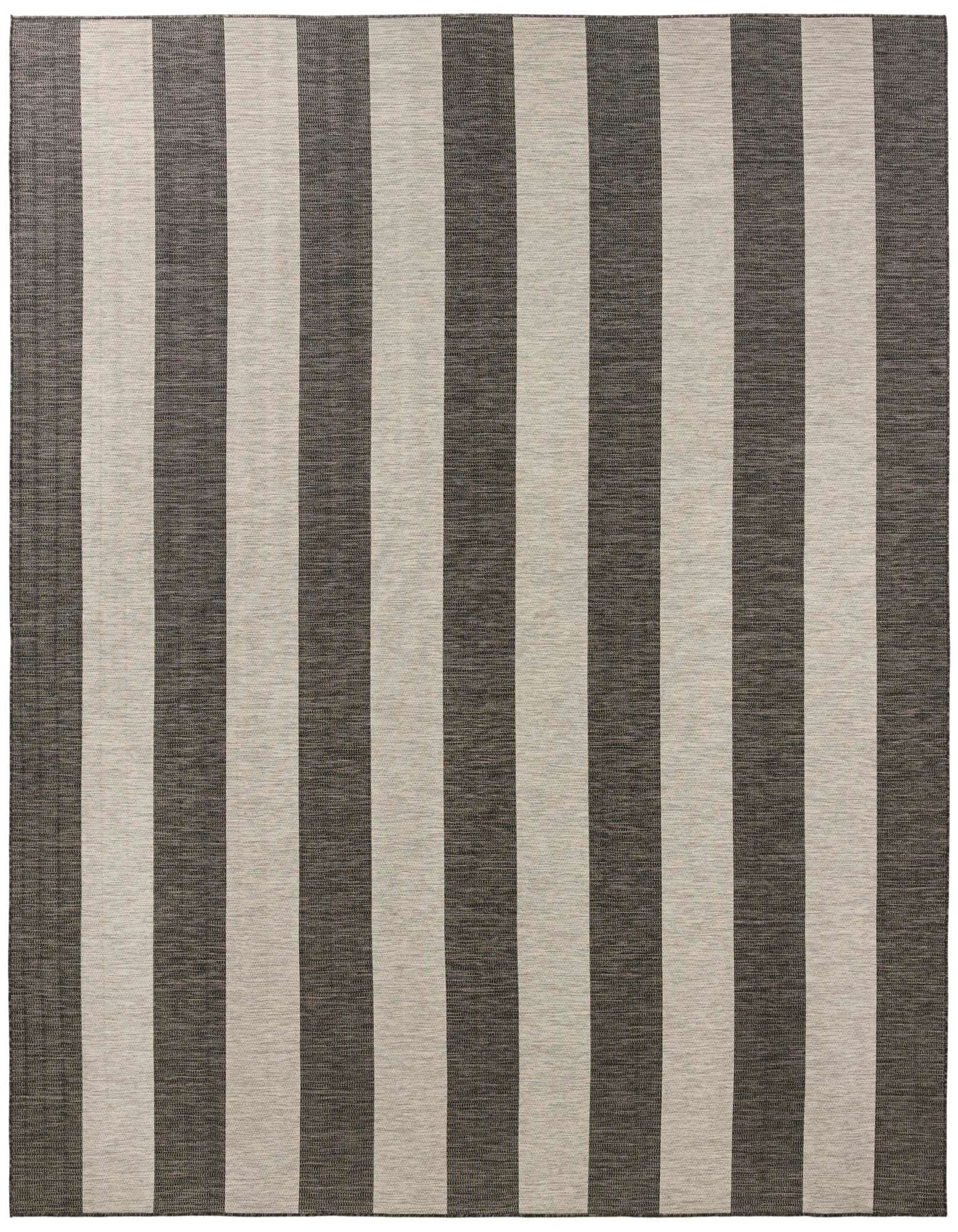 13' x 13' Easy-Clean Striped Indoor / Outdoor Square Rug