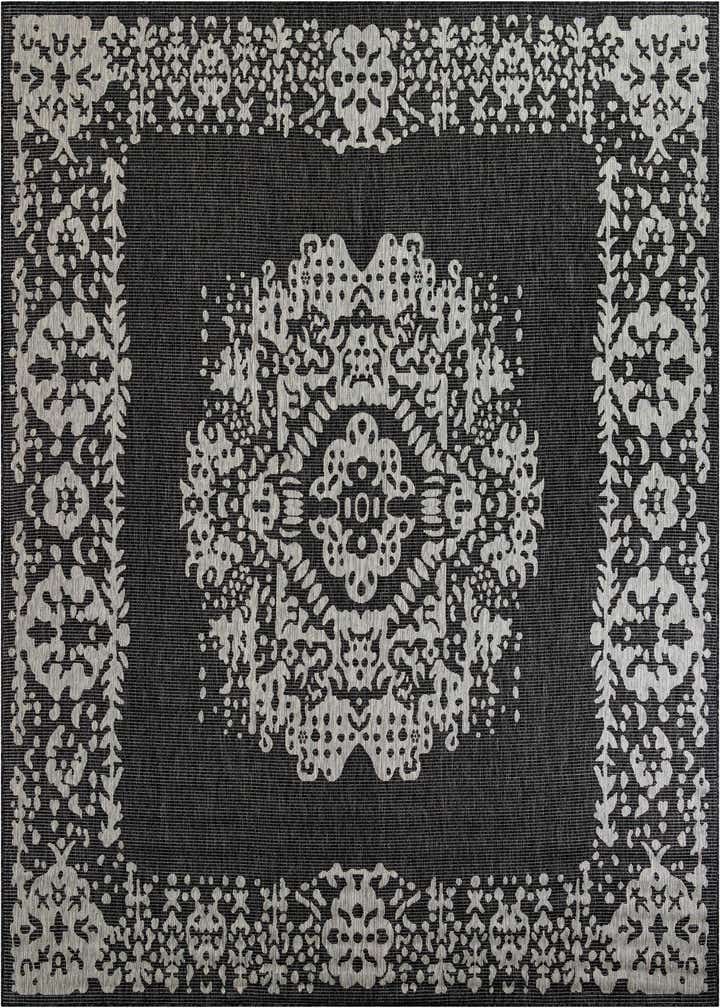 10' x 10' Easy-Clean Traditional Indoor / Outdoor Square Rug