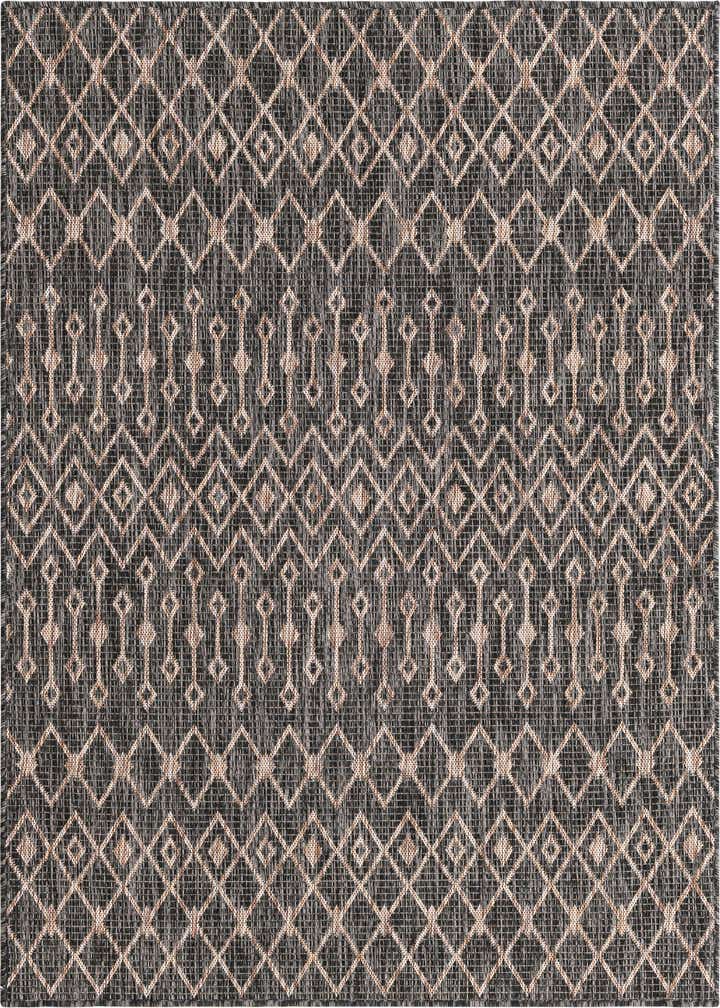 5' 3 x 5' 3 Easy-Clean Trellis Indoor / Outdoor Square Rug