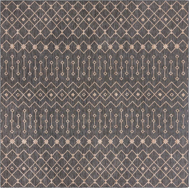 Detail image of 10' 8 x 10' 8 Easy-Clean Trellis Indoor / Outdoor Square Rug