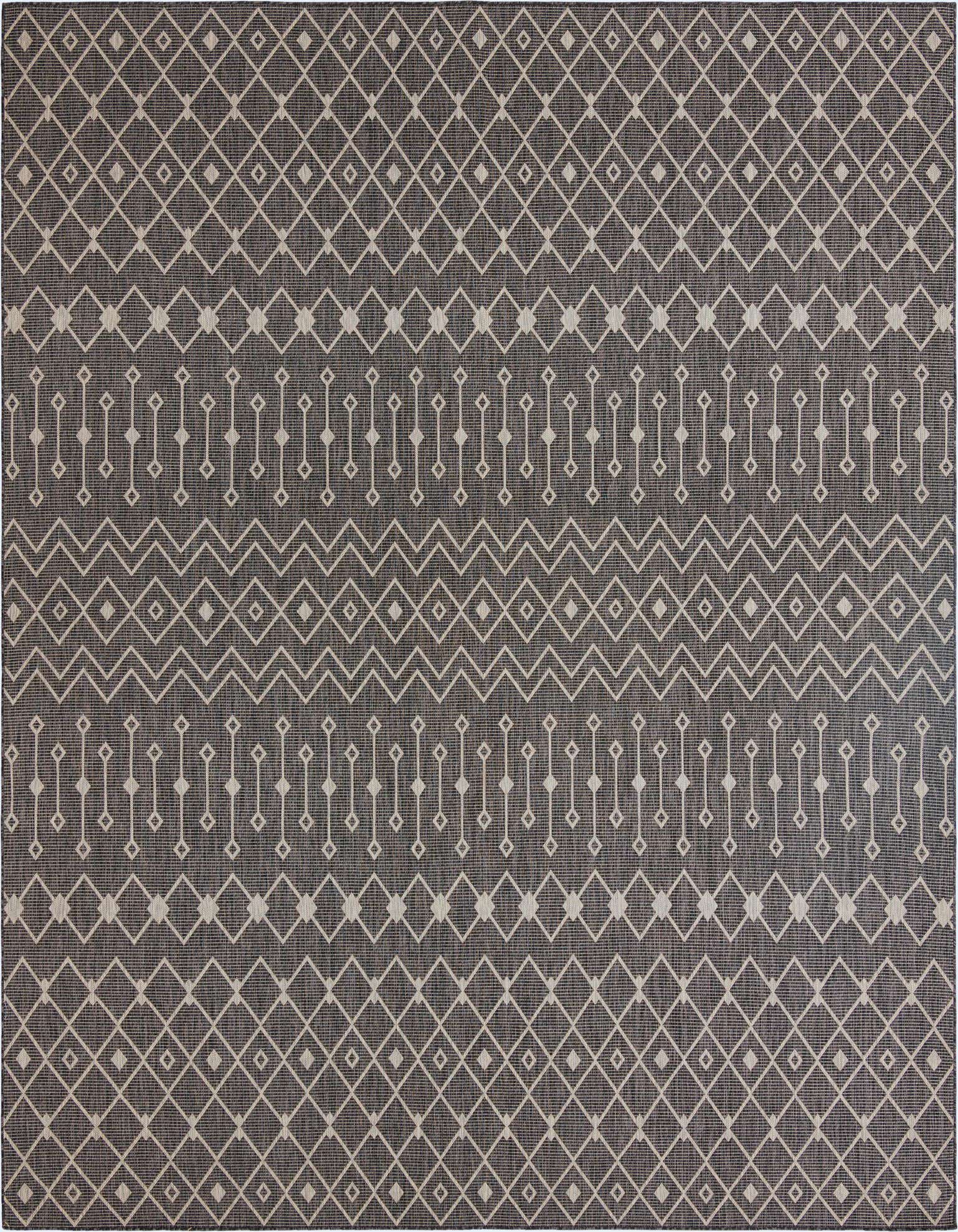 13' x 13' Easy-Clean Trellis Indoor / Outdoor Square Rug