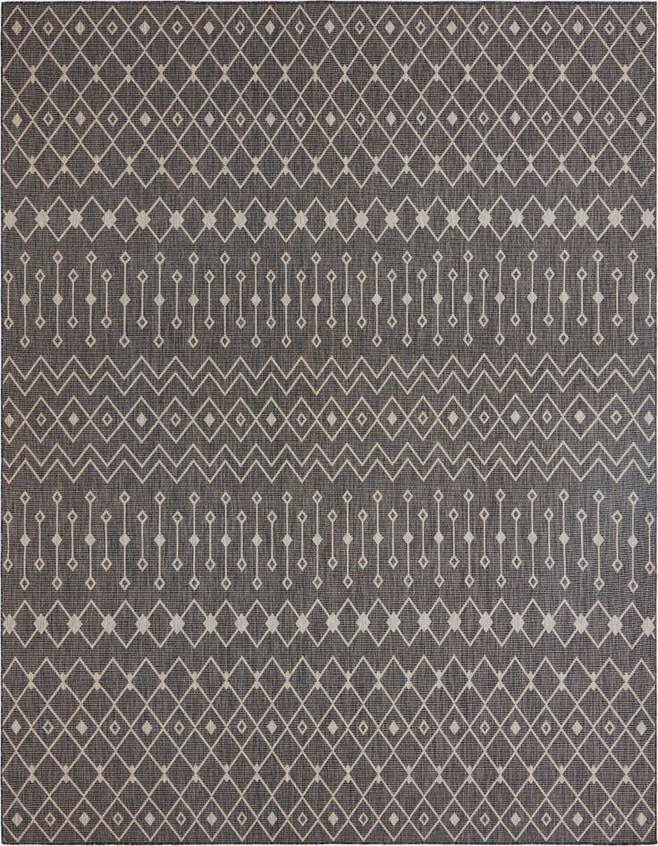 Detail image of 13' x 13' Easy-Clean Trellis Indoor / Outdoor Square Rug