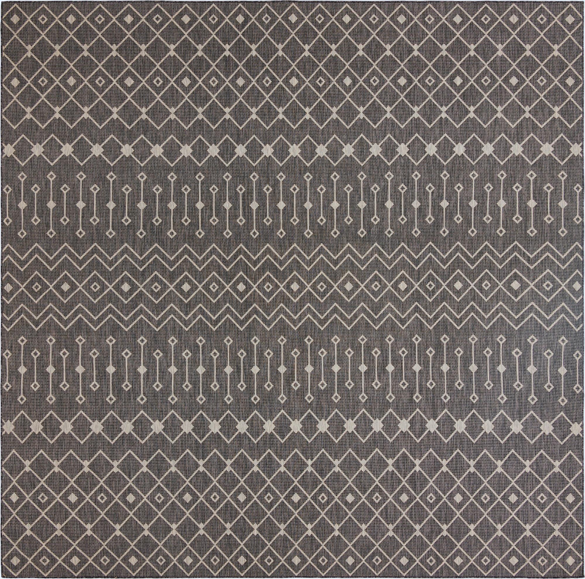 13' x 13'  Washable Trellis Indoor / Outdoor Square Rug